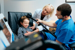 MeRT treatment for autism performed on child.